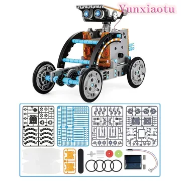 Stem Solar Robot Kit For Kids - 12-in-1 zonne-robot STEM-bouwset, 190 onderdelen, een