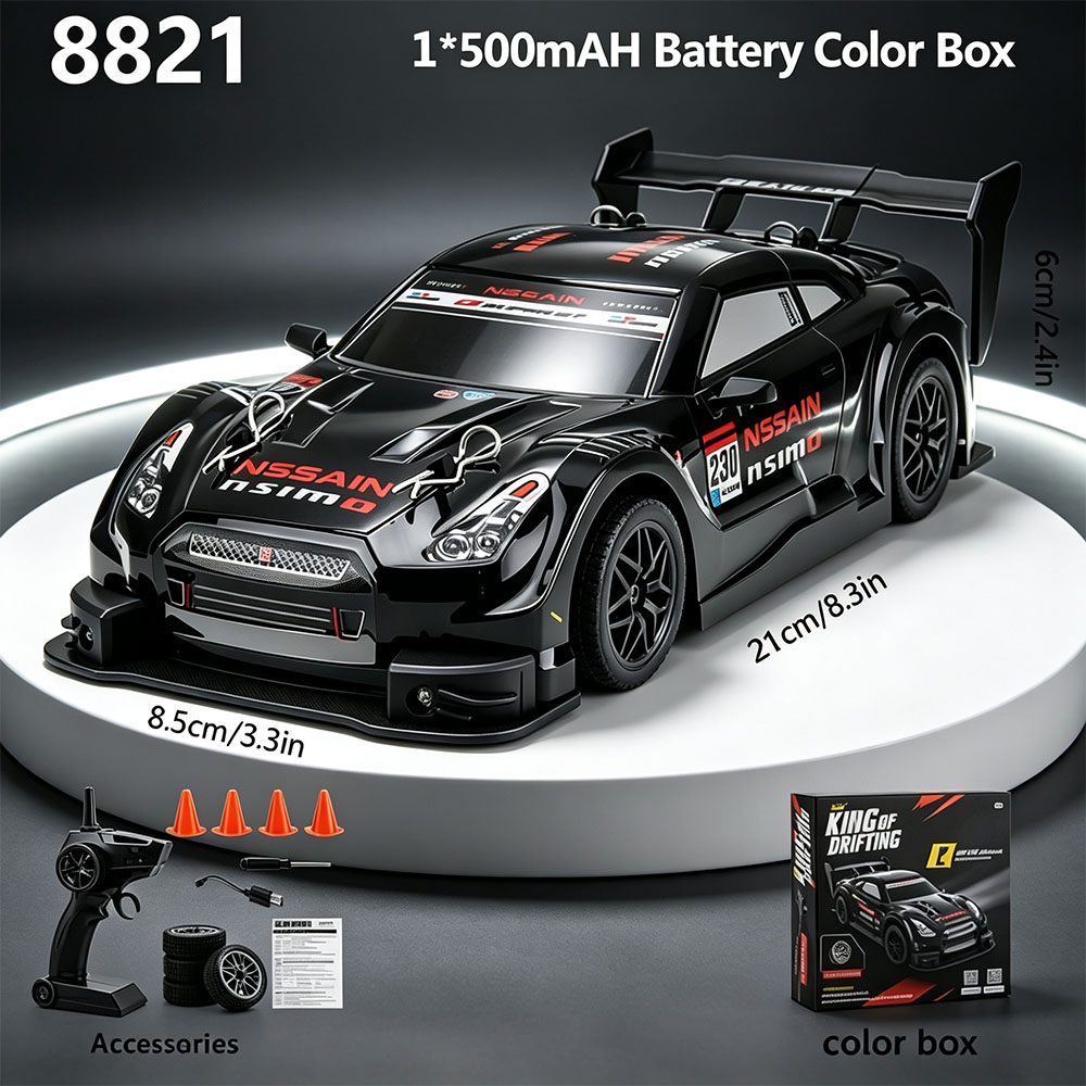 Rc Drift Car 1 24 Scale 4Wd - 2.4G radiografisch bestuurbare raceauto, schaal 1:24,