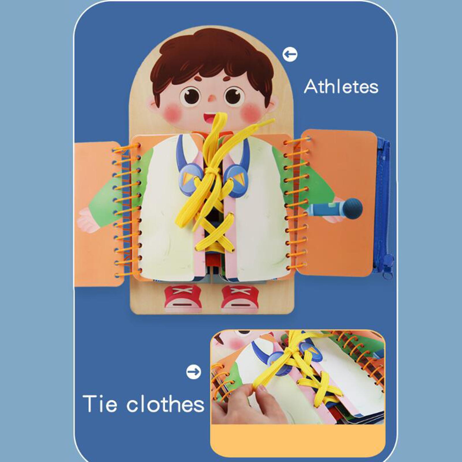 Montessori Wooden Busy Board Toddler - Montessori-speelbord voor peuters, houten activiteitenbord met