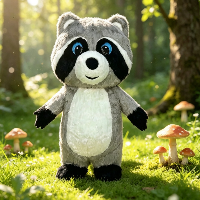 Grijze pluche opblaasbare wasb - Dolls recensie en prijs