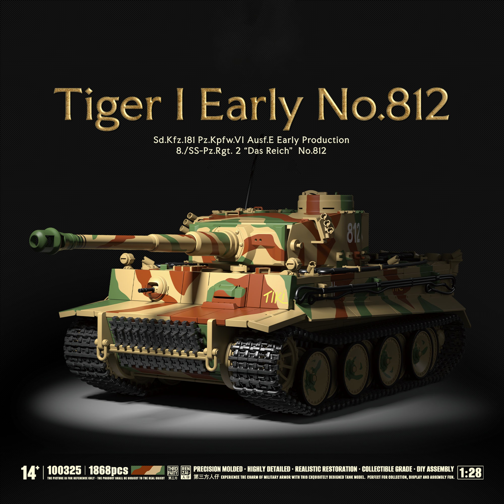 1868-delige militaire tank bou - Lego Compatible Military Tank recensie en prijs